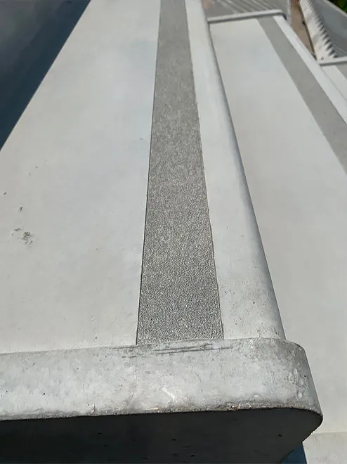 béton, préfabriqué, escalier, antidérapant, nez-de-marche