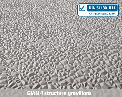 gian4 structure gravillons béton, antidérapant, structure, profil, escaliers, nez-de-marche